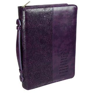 Purple "Faith" Bible / Book Cover   Hebrews 111 (Large) Christian Art Gifts 6006937096783 Books