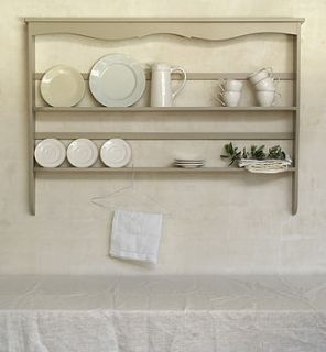 handmade wooden plate rack by devol home accessories