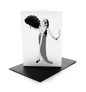 1920's glamour greeting card set by dupenny