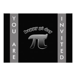 National Pi Day Pi Symbol for Math Nerds March 14 Personalized Invite