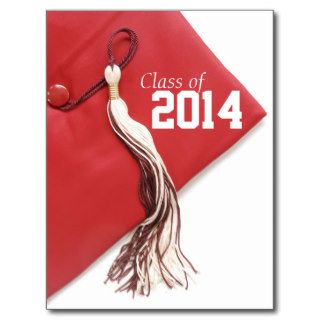 Class of 2014 Red Cap Graduation Postcard