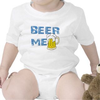 beer me funny baby bodysuit