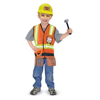 Melissa and Doug Construction Worker Role Play Costume Set