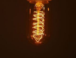 vintage style squirrel cage light bulb by dowsing & reynolds
