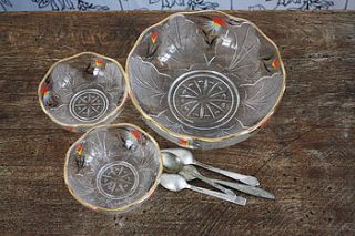 vintage serving bowl and dishes by the vintage tea cup