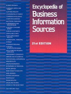 Encyclopedia of Business Information Sources Linda D. Hall 9780787683061 Books