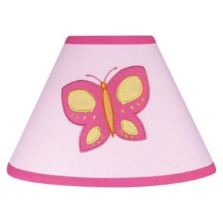 Sweet Jojo Designs Pink and Orange Butterfly Lam