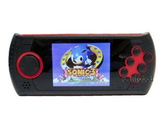 Sega Portable Player with 100 Built In Sega Genesis Games 2.8" LCD NEW (Red + Black) Video Games