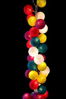 rainbow drops string lights by cable and cotton
