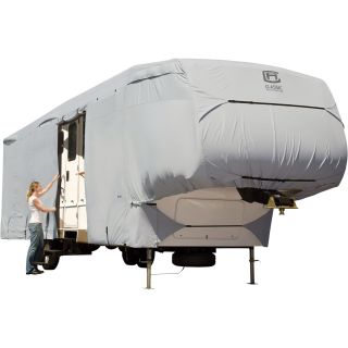 Classic Accessories Permapro 5th Wheel Cover — Gray, Fits 33ft.-37ft. 5th Wheelers  RV   Camper Covers