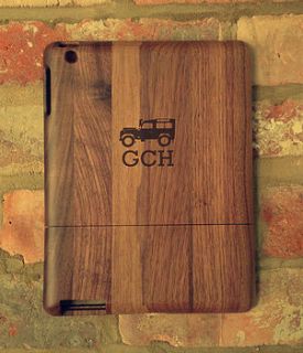 personalised wooden cover for ipad by made lovingly made