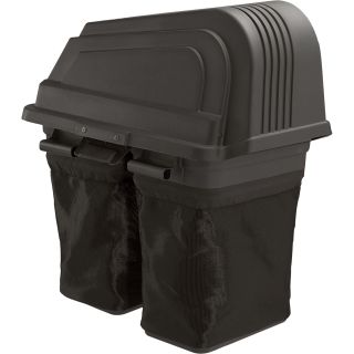 Poulan Pro Dual Bin Soft Side Bagger — For Use With 42in. Deck Lawn and Garden Tractors, Model# 960730023  Mower Accessories