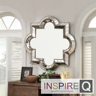 INSPIRE Q Olympia Morrocan Mirrored Frame Accent Wall Mirror INSPIRE Q Mirrors