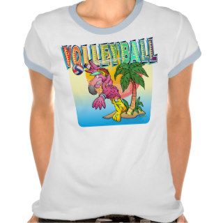 Volleyball Flamingo Shirt