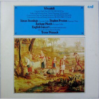 Vivaldi Concerti ~ Concertos Op. 8 Nos. 5, 6, 7, 8, 9, 11 & 12 for Violin and Orchestra from "Trial of Harmony & Invention"   Soloists, English Concert, Pinnock [LP Record] Music
