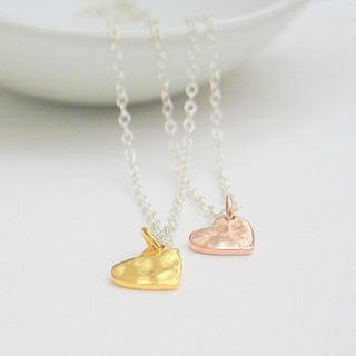 tiny heart necklace by evy designs