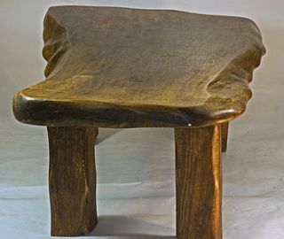 rustic handmade large wooden coffee table by kwetu