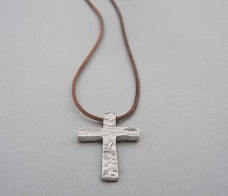 dune cross  necklace by latham & neve