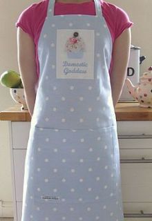 personalised spotty apron by angelcake designs
