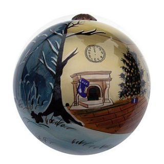 2011 hand painted christmas bauble by tom martin london