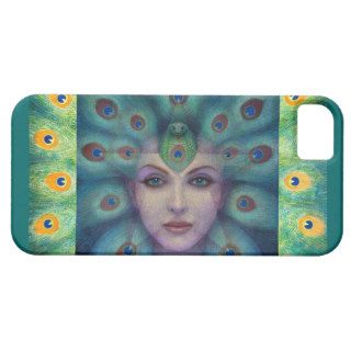 Fantasy Art iPhone 5 Case Peacock Lady Star Magic