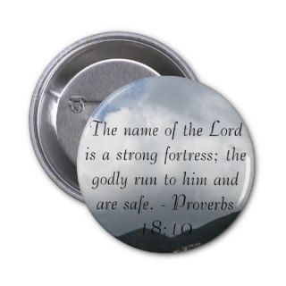 The name of the Lord is a strong fortress; the god Buttons