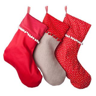 christmas stockings by louise harris interiors