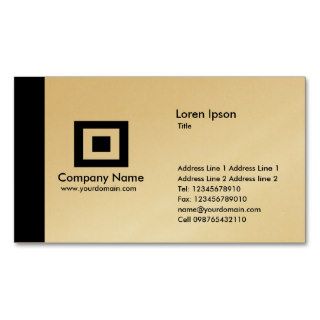 Edge Gold   Black Business Cards