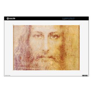 vintage papyrus portrait of Jesus Christ healing Decal For Laptop