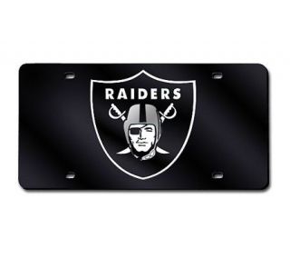 NFL Oakland Raiders Team Laser Tag License Plate   Black —