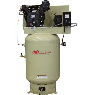 Ingersoll Rand Electric Stationary Air Compressor (Fully Packaged) — 10 HP, 35 CFM At 175 PSI, 460 Volts, Model# 2545K10-P  30   39 CFM Air Compressors
