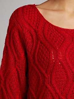 Izabel London Textured pattern knit jumper Black