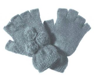 San Diego Hat Co. Womens Black Fingerless Gloves —