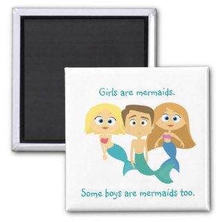 “Some Boys are Mermaids Too” Refrigerator Magnets