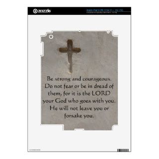 Deuteronomy 316 Bible Verses about courage iPad 3 Decal
