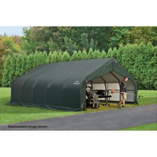 ShelterLogic Peak Style Garage/Storage Shelter — 20ft.L x 18ft.W x 12ft.H  House Style Instant Garages
