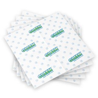 Gleen 3817 Green Cleaning Cloth 16 inch by 16 inch, 5 Pack