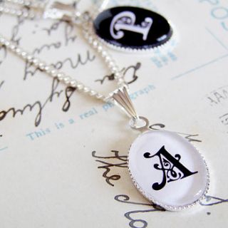 personalised initial charm necklace by the mymble's daughter