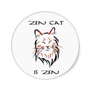 Zen Cat   sticker