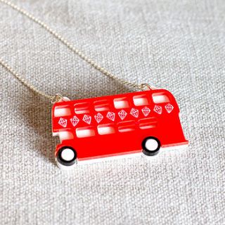 london bus necklace by finest imaginary