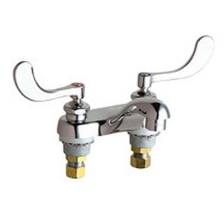 Centerset Bathroom Faucet with Double Wrist Blade Handles