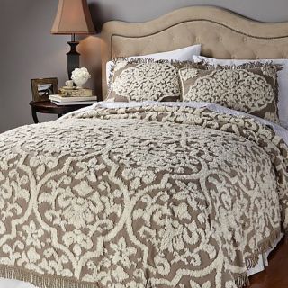 Clever Carriage Home Italian Brocade 3 piece Bedspread   Full