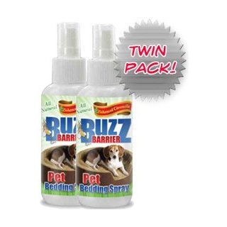 BuzzBarrier All Natural Pet Bedding Spray   Keeps Insects Away From Your Pet Safely and Effectively (2 Pack) Deet free  Pet Flea And Tick Sprays 