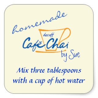 Homemade Chai Tea Gift Labels by YOU Stickers