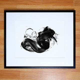 black and white art print   abstract by paul maguire art