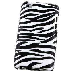 White/ Black Zebra Case for Apple iPod touch 4th Gen Eforcity Cases & Holders