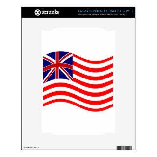 Union Jack Stripies Flag Decal For NOOK