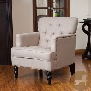 Christopher Knight Home Malone Beige Club Chair Christopher Knight Home Chairs