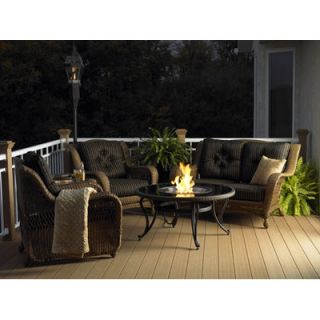 The Outdoor GreatRoom Company Glass Fire Pit Table with Matching