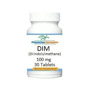 DIM, Diindolylmethane, Natural Metabolite, 100 mg, 30 Tablets   Endorsed by Ray Sahelian, MD Health & Personal Care